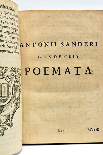 Antique Book Poetry SANDERUS Poemata Binding Ornate LOVANII 1651 - Picture 7 of 12