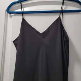 VTG Niki by Niki Livas Black Loop Strap Back Maxi Dress Size 12 90s y2k USA made