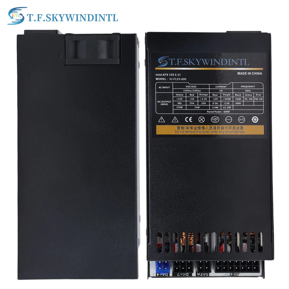 600 Watt Flex ATX Power Supply Modular for ENP 7660B, Small 1U PUS for ITX Case - Image 4 of 4