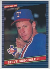 1986 Leaf Donruss - STEVE BUECHELE - RC #544 - Texas Rangers BOX FRESH