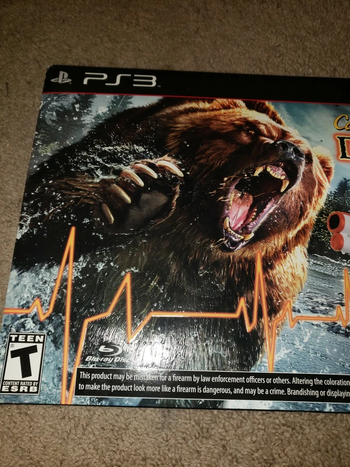Cabelas Dangerous Hunts 2013 For Playstation 3 game and top shot fearmaster gun - Image 3 of 4