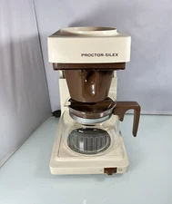 Vintage Proctor Silex Automatic Drip 10 Cup Coffeemaker A415AL w/ Glass Carafe