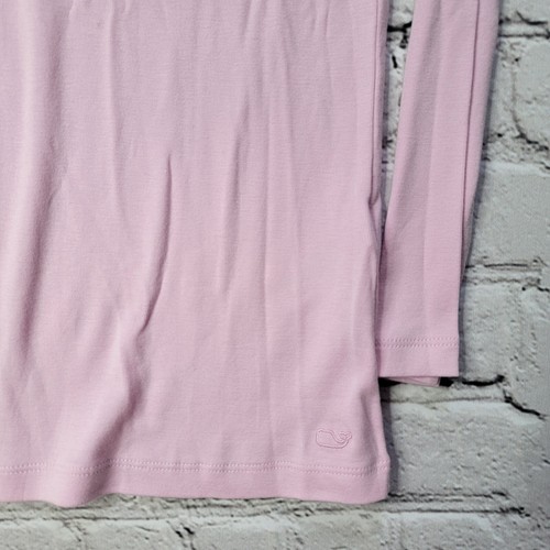 Vineyard Vines Pima Cotton Lilac Boat Neck Long Sleeve Tshirt Size M - Picture 6 of 11