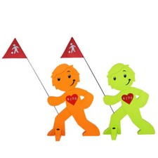StreetBuddy, 1 Stk. freie Farbwahl-Warnschild...
