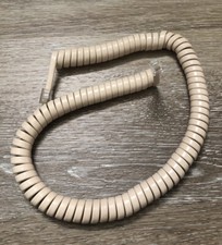Generic Landline Phone Handset Cord Beige Coil Curly Spring Receiver Cable
