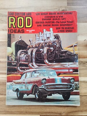 1001 CUSTOM AND ROD IDEAS 1970 MID-SUMMER - CORVAIR & VW BUILDUP, CONTOUR PAINT*