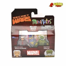 Marvel Minimates Series 64 Secret Wars Wastelands Wolverine & Dystopia Hulk