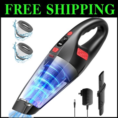 9.6 Kpa High-Performance Cordless Vacuum - 25 Min Battery, Ideal for Cars & Home