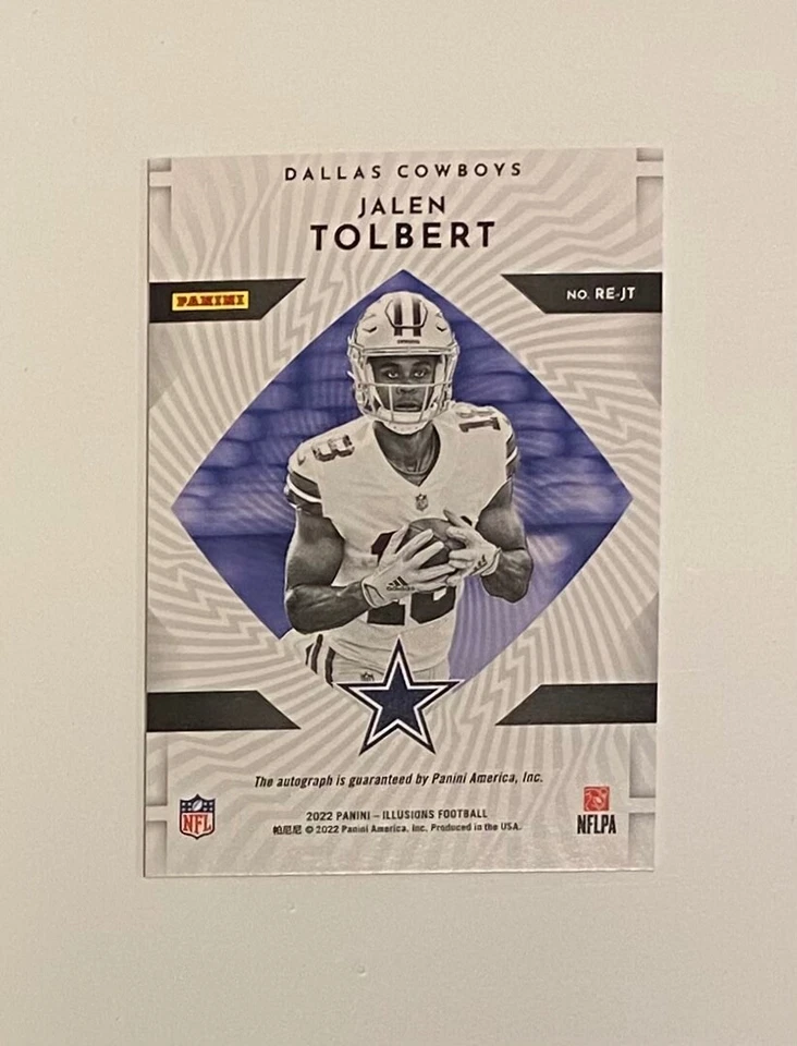 2022 Panini Illusions Rookie Endorsements Jalen Tolbert #/50 Rookie Card Auto - Image 2 of 2