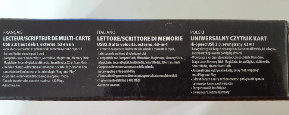 Manhattan - USB 2.0 External Multi-Card Reader & Writer, 63-in-1 - Immagine 4 di 4
