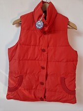 Image of Joules Orange Padded Gillet Body Warmer Top Size 12
