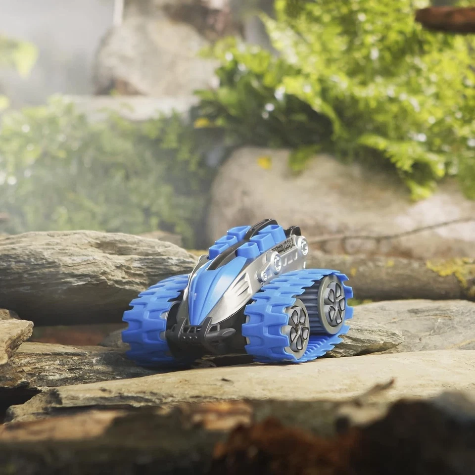 Nikko Blaze Blue 10182 NanoTrax Radio Control 360 degree spins ~NEW torn box~ - Image 2 of 4