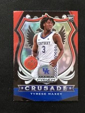 2020-21 Panini Prizm Draft Picks Crusade RED WHITE BLUE #94 Tyrese Maxey Rookie