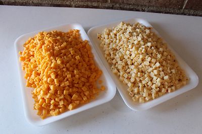 1 lb ¼  Diced High Temp Cheese Cheddar-Pepper Jack,Summer Sausage,Burger,Brats,