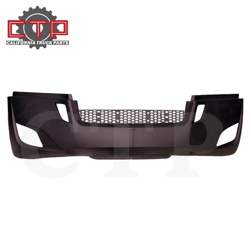 2018-2024 Freightliner Cascadia Complete Bumper Black Trim W/ Fog Lamp Hole