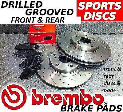 MINI One Cooper, Cooper s FRONT & REAR Drilled/Grooved Brake Discs & BREMBO Pads - Picture 1 of 1
