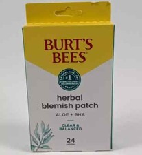 Burt's Bees Herbal Blemish Patch w/ Aloe  BHA 24 Patches Clear  Balanced