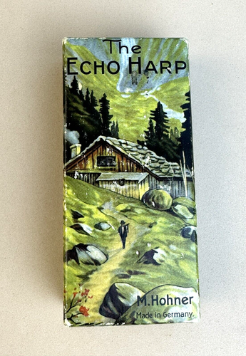 Vintage 02/11/97 Hohner THE ECHO HARP Harmonica Original Box, Bell Metal Reeds - Picture 2 of 13