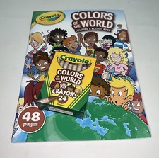 Crayola Colors Of The World Coloring Activity Book Multicultural Crayons 24 Pk