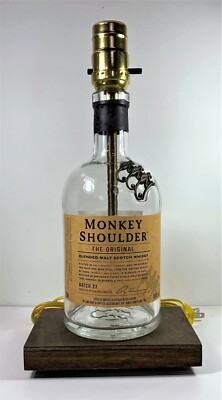 Monkey Shoulder Table Desk LAMP Bar Lounge Game Room Liquor Bottle Party Light