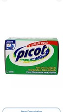 Picot Sal de Uvas Effervescent Antacid. Heartburn Upset Stomach Relief. 12 Ct.