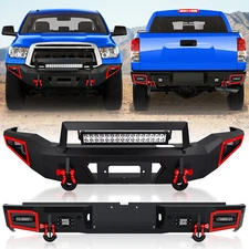 Rear /Front Bumper for 07-2013 Toyota Tundra Off-road Pickup Truck with D-rings