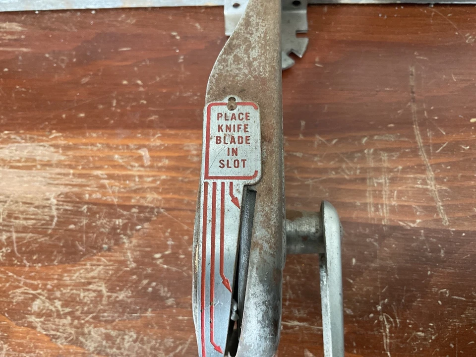 Vintage Swing-A-Way Knife Sharpener Red Handle With  Wall Mount - USA - Image 4 of 4