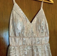 Formal Dress. Prom or Spring Formal. Pink Sequin.