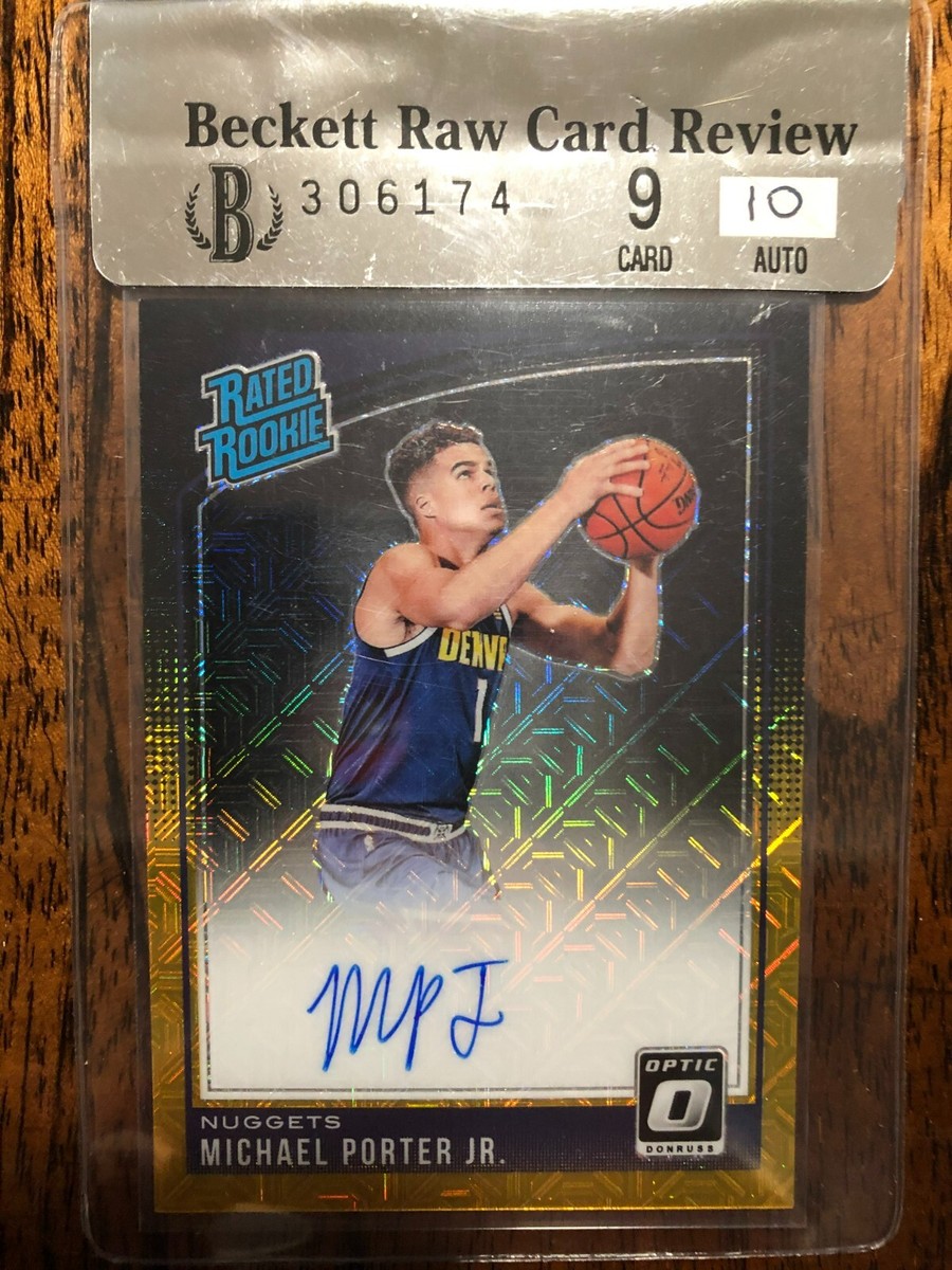 18-19 RC AUTO MICHAEL PORTER JR. BGS9（2018-19 Donruss Optic Black 