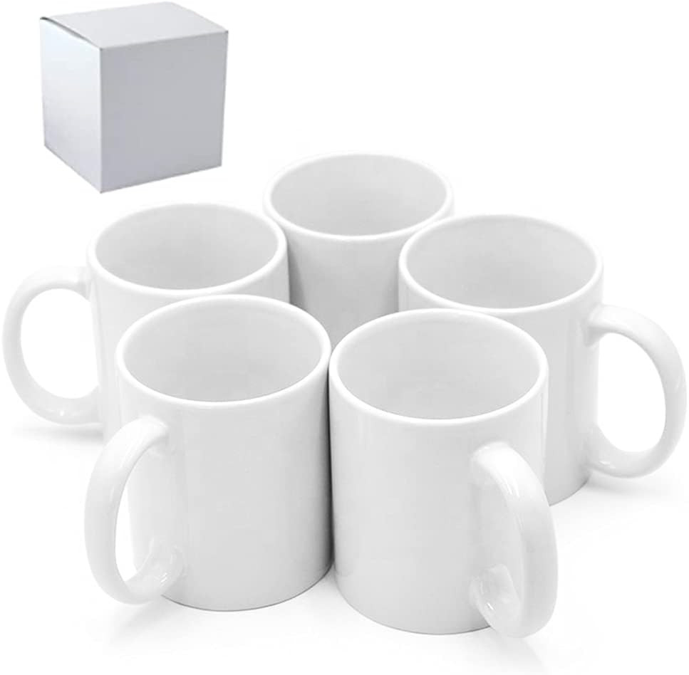 Sublimation Mugs, Cups 11Oz Sublimation Ceramic Blank Coffee Mugs,White Cups, Su