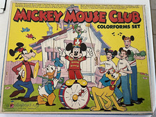 Vintage Mickey Mouse Club Colorforms Set Complete On Cards - Annette Funicello