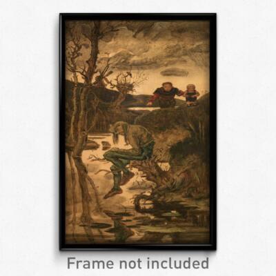 Hanuš Schwaiger - Water Gnome Print 11x17 Art Poster