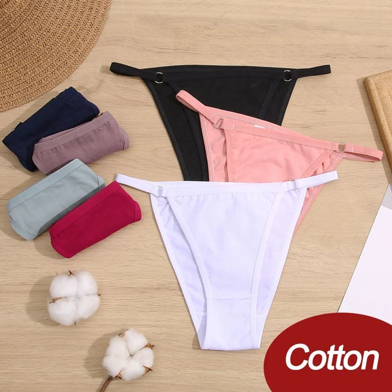 Cotton Low Waist Underpants -Breathable Plus Size Panty Women Lingerie Underwear - Picture 4 of 14