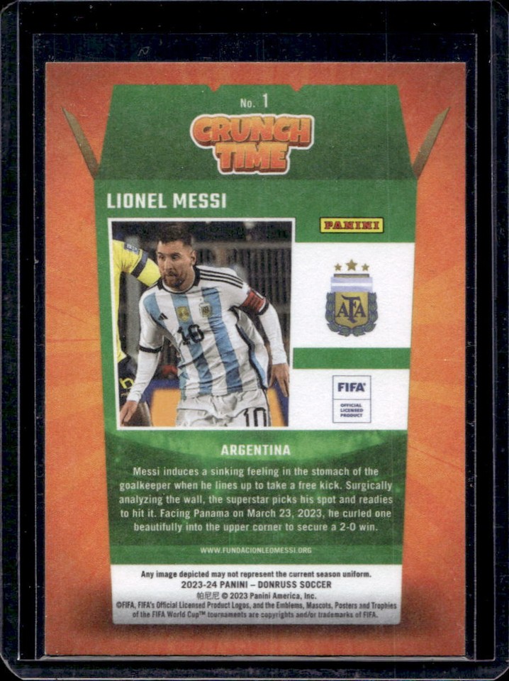Lionel Messi 202324 Donruss 1 Crunch Time eBay