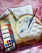 Silk Scarf painting DIY craft kit - workshop in a box BNIB