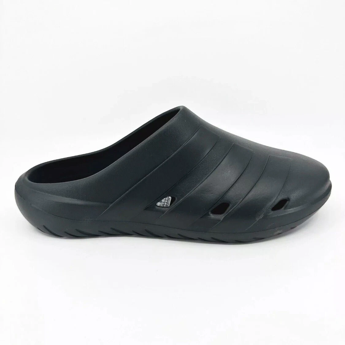 NUOVI sandali Adidas Adicane Clog Carbon Black da uomo taglia 11 slip on slides HQ9918