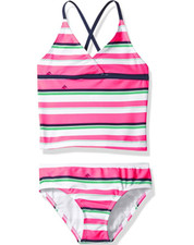 Kanu Surf Girls' Bridget Tankini Two Pieces Swimsuit Pink Size 7 00681