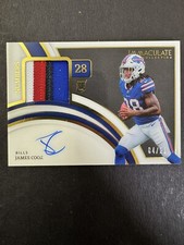 2022 Immaculate James Cook Rookie Patch Auto On Card RPA /28 Numbers