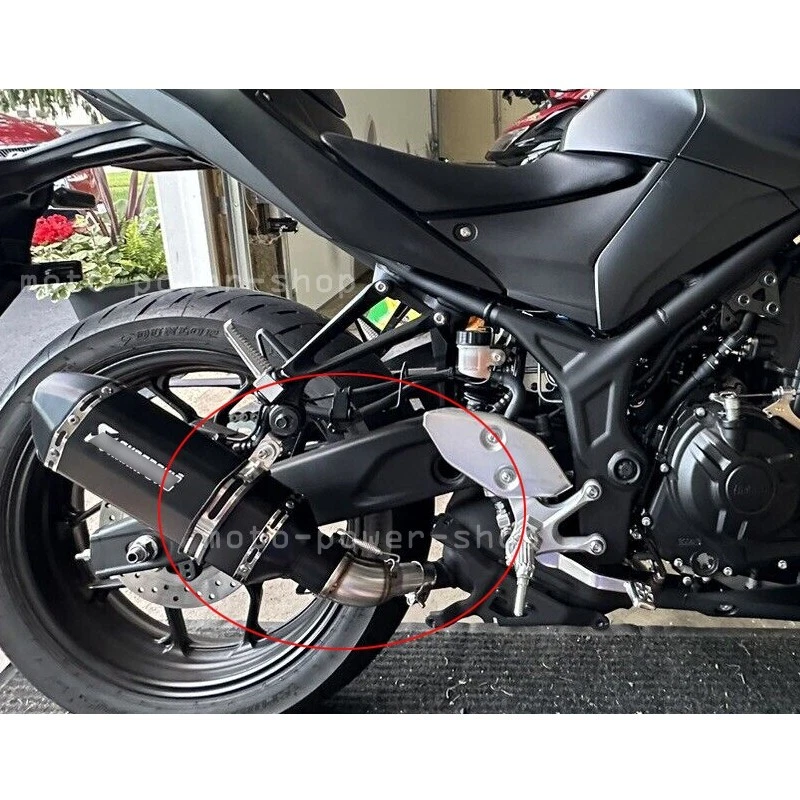 Tubo de escape medio silenciador deslizable para Kawasaki Ninja 300 EX300 2013-2018 Foto 2 de 4