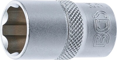 BGS STECKSCHLÜSSEL-EINSATZ SUPER LOCK, INNENVIERKANT 12,5 MM (1/2''), SW 16 MM