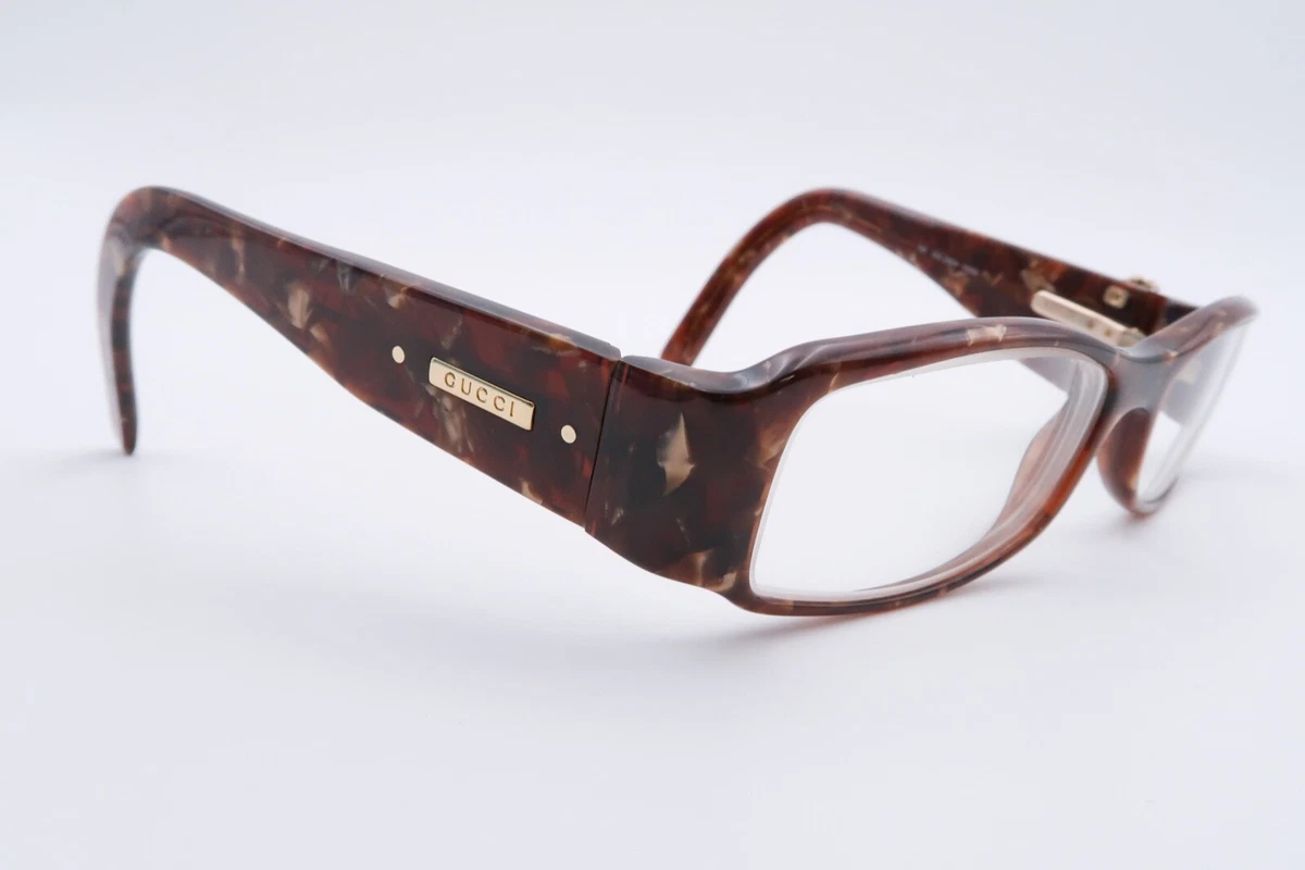 Gucci GG2904 Eyeglasses FRAMES EGQ Brown Pearl 52 15 130 Bee Gold