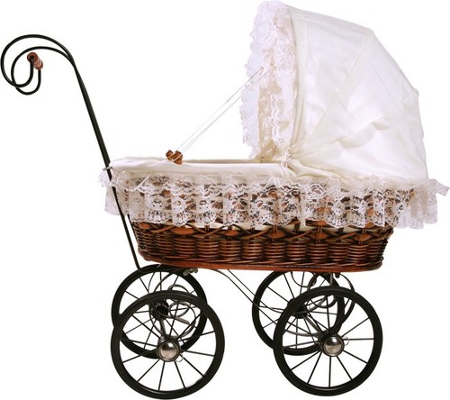 Sale!! WICKER DOLLS PRAMS traditional wicker pram basket wickerwork retro style - Picture 29 of 61