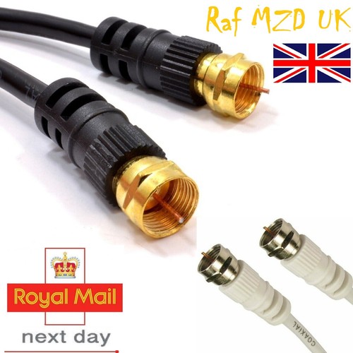 COAXIAL SATELLITE CABLE EXTENSION VIRGIN MEDIA SKY TV BROADBAND F CONNECTOR LEAD - Picture 4 of 9