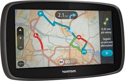 TomTom Car Sat Nav GO60 GPS Screen With Free Lifetime Maps For Cars - Black
