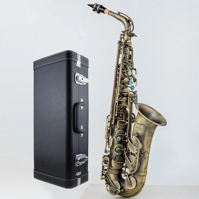 P.Mauri at 76 Alto Saxophone Antique Copper E-flat 76 Professional Sax with case