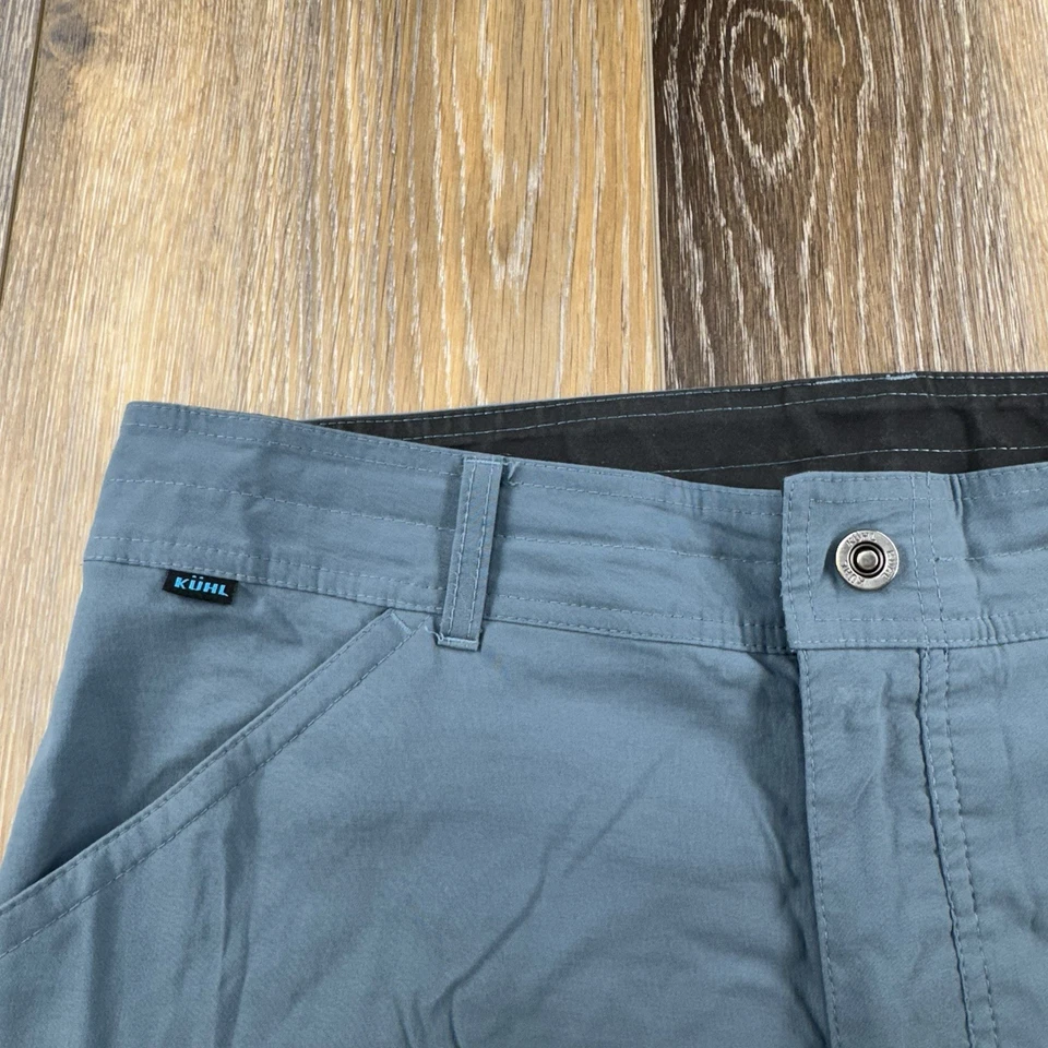 Shorts Kuhl Renegade Masculino 34 Azul Caminhada Acampamento Mountain Trek Trail Gorp Core - Imagem 3 de 4