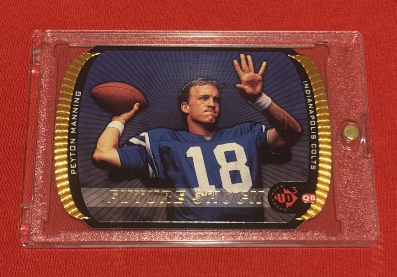 1998 Upper Deck UD3 - Future Shock Die-Cut #1 Peyton Manning /2000 (RC)
