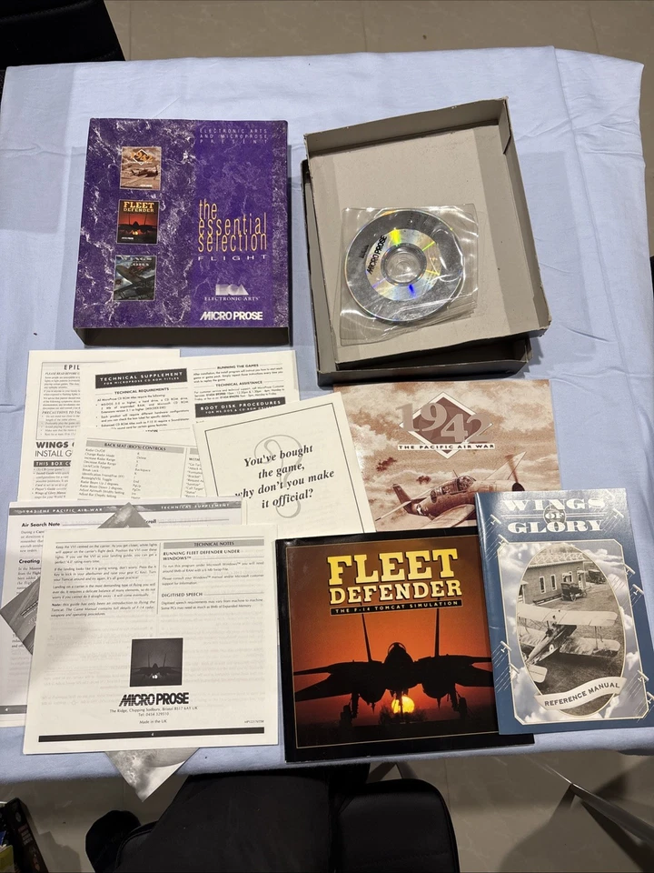 Essential Selection Flight 1942, Fleet Defender, Wings of Glory - Big Box PC CD - Image 2 of 4