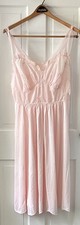 VTG Vanity Fair Nightgown pink with chiffon straps Size 38