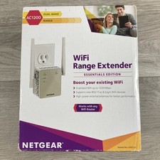 NETGEAR EX6120-100NAS AC1200 Dual Band WiFi Range Extender OPEN BOX 